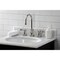 Kingston Brass KS2986TAL Tudor Widespread Bathroom Faucet W/ Brass Pop-Up, Nickel KS2986TAL - alternate 2